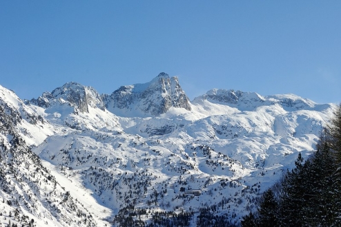 La Mongie, Mountain View. Hautes Pyrenees 