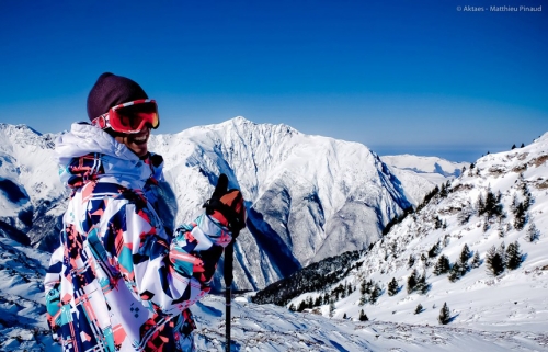 Skiing in Luz Ardiden