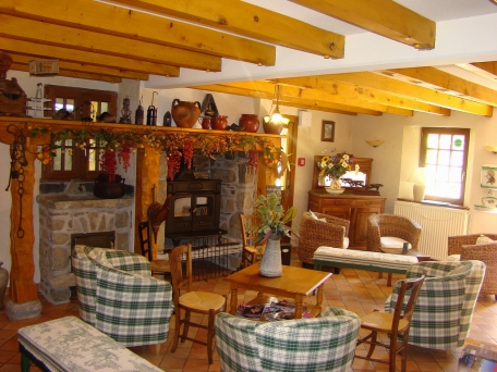 Hotel La Grange aux Marmottes - Reception Lounge. Luz Saint sauveur, Hautes Pyrenees 
